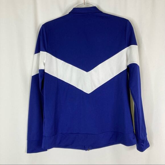 3/$30 Xersion | Blue White Stripe Sporty Athletic Jacket Full Zip M - Picture 6 of 6